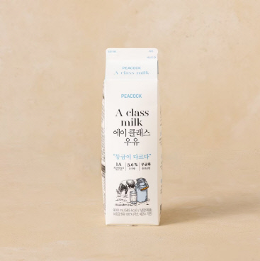 이마트의 '피코크 에이클래스 우유' 제품 이미지. 이마트 제공